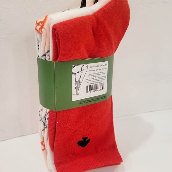 Kate Spade Crew Socks 3 PK - Picture 2 of 2